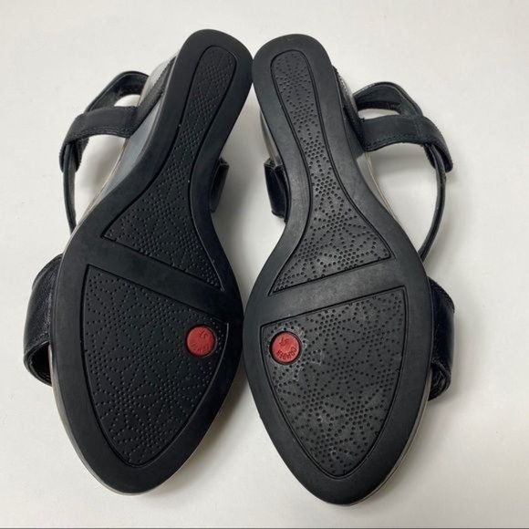 CAMPER Womens Black Wedge Sandals 37/7.5 - Picture 7 of 7